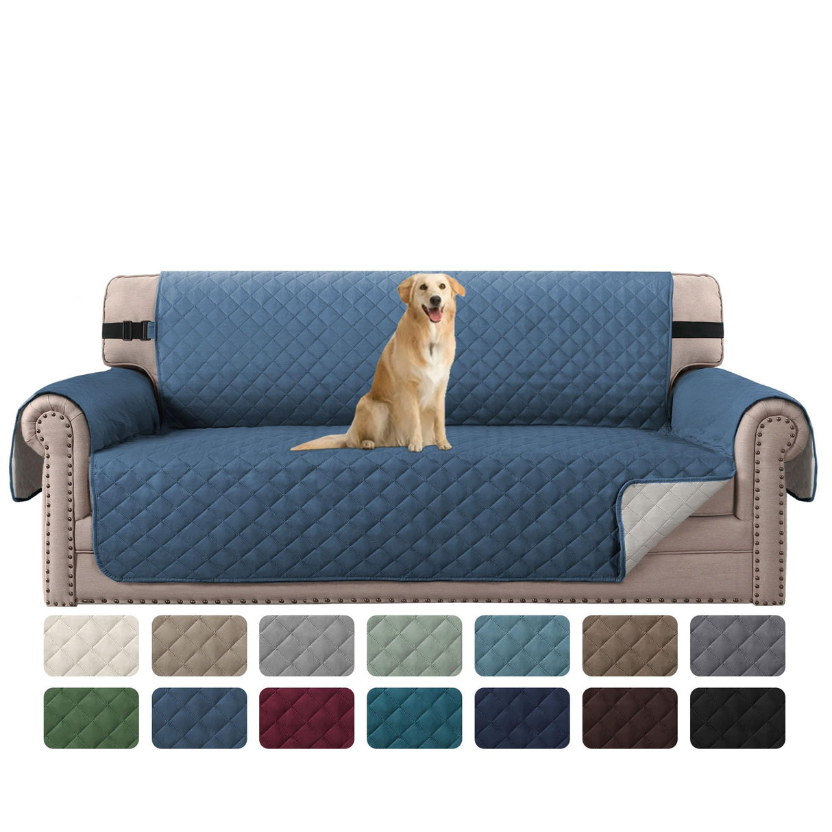 PrimeBeau Water Repellent Sofa Slipcover for Dogs Couch Protector Reversible Sofa Slipcover, Furniture Protector for Pets(1 Piece)