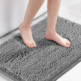 H.Versailtex 1 Piece Bath Mat Non Slip Chenille Bath Mats for Bathroom