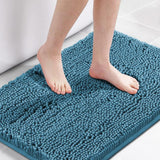 H.Versailtex 1 Piece Bath Mat Non Slip Chenille Bath Mats for Bathroom