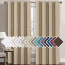 H.Versailtex 1 Panel Linen Blackout Thermal Insulated Grommet Curtain
