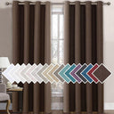 H.Versailtex 1 Panel Linen Blackout Thermal Insulated Grommet Curtain