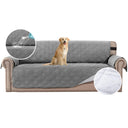 PrimeBeau 100% Waterproof Sofa Cover Protector | Couch Slipcover for 3 Cushion Couch | Non Slip Backing, Adjustable Strap | 5-Layers Material | Fits Seat Width up to 68"