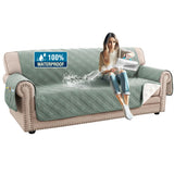 PrimeBeau 100% Waterproof Sofa Covers Washable,Thick Soft Couch Cover for Dogs with Elastic Straps (Sofa & Oversize Sofa, Diamond Shape)