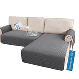 PrimeBeau 2 Piece L Shaped Couch Covers for Sectional Loveseat Couch Cover with Chaise Lounge 100% Waterproof Furniture Covers for Pets