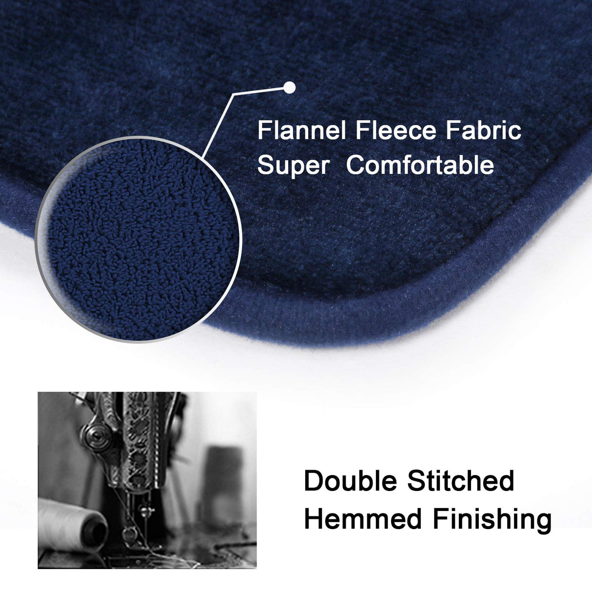 PrimeBeau Luxurious Memory Foam Bath Mat, Flannel Velvety Bath Mat Luxury Extra Soft and Absorbent Non Slip Rugs(Set of 2)