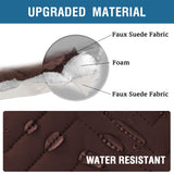 PrimeBeau Armrest Covers for Sofa Water Resistant Couch Arm Covers Remote Control Holder Sofa Armrest Organizer for Magazine, Tablet, Phone, iPad(Set of 2)