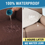 PrimeBeau 100% Waterproof Loveseat Slipcover Furniture Protector for Pets Kids with Non-Skid Backing, Unique Decor and Easy Care