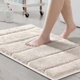 PrimeBeau Bathroom Rugs Thick Velvet Bath Mat - Super Soft, Absorbent, Non-Slip, Washable, 1 Piece