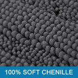 PrimeBeau Luxury Chenille Striped Bath Mats Set | Ultra Thick & Absorbent Non Slip Rugs 20“ x 32"