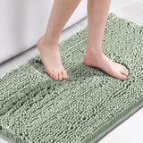 H.Versailtex 1 Piece Bath Mat Non Slip Chenille Bath Mats for Bathroom