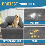 PrimeBeau 2 Pieces T Cushion Sofa Slipcovers Couch Cover for 1 Cushion Couch Non Slip Super Stretch Soft Washable Furniture Protector with 1 Individual T Cushion Cover