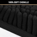 PrimeBeau Luxury Chenille U Shaped Bathroom Rug Sets -Absorbent,Washable,Dry Fast Area Carpet Mats 2 Pieces