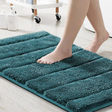 PrimeBeau Bathroom Rugs Thick Velvet Bath Mat - Super Soft, Absorbent, Non-Slip, Washable, 1 Piece