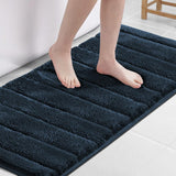PrimeBeau Bathroom Rugs Thick Velvet Bath Mat - Super Soft, Absorbent, Non-Slip, Washable, 1 Piece