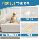 PrimeBeau 2 Pieces T Cushion Sofa Slipcovers Couch Cover for 1 Cushion Couch Non Slip Super Stretch Soft Washable Furniture Protector with 1 Individual T Cushion Cover