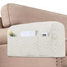 PrimeBeau Armrest Covers for Sofa Water Resistant Couch Arm Covers Remote Control Holder Sofa Armrest Organizer for Magazine, Tablet, Phone, iPad(Set of 2)