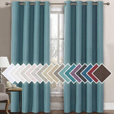H.Versailtex 1 Panel Linen Blackout Thermal Insulated Grommet Curtain