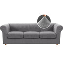 PrimeBeau 4 Pieces Chesterfield Sofa Covers Stretch Slip Covers, Mid Century Deep Seat Couch Cover Fit Width Up to 88 Inch, Thicker Jacquard Fabric (1 base cover and 3 individual cushion covers)