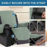 PrimeBeau New Diamond Quilted Recliner Covers Water Resistant  Protector