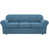 PrimeBeau Thicker Jacquard Fabric 3 Pieces Loveseat & Oversize Loveseat Covers for 2 Cushion Sofa Couch Slipcovers (Base Cover Plus 2 Seat Cushion Covers)