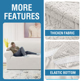 PrimeBeau Damask Pattern Jacquard Couch Covers for Anti-Slip - Set of 5