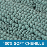 PrimeBeau Luxury Chenille Striped Bath Mats Set | Ultra Thick & Absorbent Non Slip Rugs 47“ x 17"