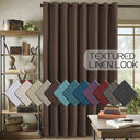 H.Versailtex 1 Panel Linen Blackout Thermal Insulated Grommet Curtain