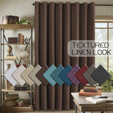 H.Versailtex 1 Panel Linen Blackout Thermal Insulated Grommet Curtain