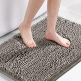 H.Versailtex 1 Piece Bath Mat Non Slip Chenille Bath Mats for Bathroom