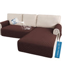 PrimeBeau 2 Piece L Shaped Couch Covers for Sectional Loveseat Couch Cover with Chaise Lounge 100% Waterproof Furniture Covers for Pets
