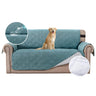 PrimeBeau 100% Waterproof Loveseat Cover Protector Couch Covers for Dogs/Pets | Sofa Slipcover for 2 Cushion Couch with Non Slip Backing and Adjustable Strap (Seat Width 46")