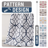 PrimeBeau GEO Pattern Blackout Curtains 2 Panels Set