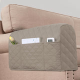 PrimeBeau Armrest Covers for Sofa Water Resistant Couch Arm Covers Remote Control Holder Sofa Armrest Organizer for Magazine, Tablet, Phone, iPad(Set of 2)