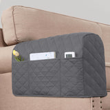 PrimeBeau Armrest Covers for Sofa Water Resistant Couch Arm Covers Remote Control Holder Sofa Armrest Organizer for Magazine, Tablet, Phone, iPad(Set of 2)