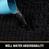 PrimeBeau Luxury Chenille U Shaped Bathroom Rug Sets -Absorbent,Washable,Dry Fast Area Carpet Mats 2 Pieces