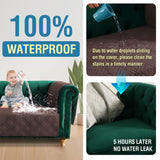 PrimeBeau 100% Waterproof Oversized Armchair Couch Covers Traditional Chesterfield Sofa Covers with Extra Long Armrest Cover Waterproof and Washable Thick Couch Cover for Dogs (1 Piece)