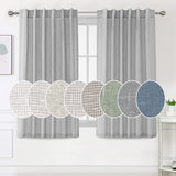 PrimeBeau Natural Linen Curtains 2 Panels Back Tab Loop Pocket Boho Sheer Curtain