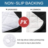 H.VERSAILTEX 100% Waterproof Recliner Chair Cover Non-Slip Reclining Cover for Recliner Chair Washable Dog Chair Cover Seat Width Up to 30" Ideal Furniture Protector (Oversized Recliner, Black)