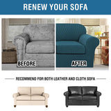 PrimeBeau Thicker Jacquard Fabric 3 Pieces Loveseat & Oversize Loveseat Covers for 2 Cushion Sofa Couch Slipcovers (Base Cover Plus 2 Seat Cushion Covers)
