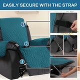 PrimeBeau New Diamond Quilted Recliner Covers Water Resistant  Protector
