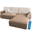 PrimeBeau 2 Piece L Shaped Couch Covers for Sectional Loveseat Couch Cover with Chaise Lounge 100% Waterproof Furniture Covers for Pets