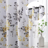 H.Versailtex 2 Panels Vintage Classical Floral Printing Room Darkening Thermal Curtains