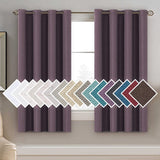 PrimeBeau Faux Linen Room Darkening Blackout Curtain Sold by 1 Panel, Short
