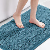 H.Versailtex 1 Piece Bath Mat Non Slip Chenille Bath Mats for Bathroom