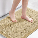 H.Versailtex 1 Piece Bath Mat Non Slip Chenille Bath Mats for Bathroom
