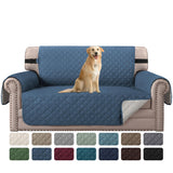 PrimeBeau Loveseat Slipcover Reversible Loveseat Cover Seat , Water Resistant Couch Cover with Elastic Strap Quilted Furniture Protector for Pets(Loveseat & Oversize Loveseat)