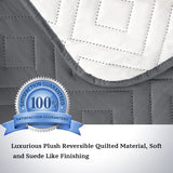 PrimeBeau New Diamond Quilted Recliner Covers Water Resistant  Protector