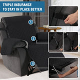 PrimeBeau Reversible Quilted Recliner Covers