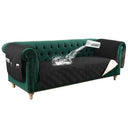 PrimeBeau 100% Waterproof Sofa & Oversize Sofa Covers Traditional Chesterfield Sofa Covers with Extra Long Armrest Cover Waterproof and Washable Thick Couch Cover for Dogs (1 Piece)