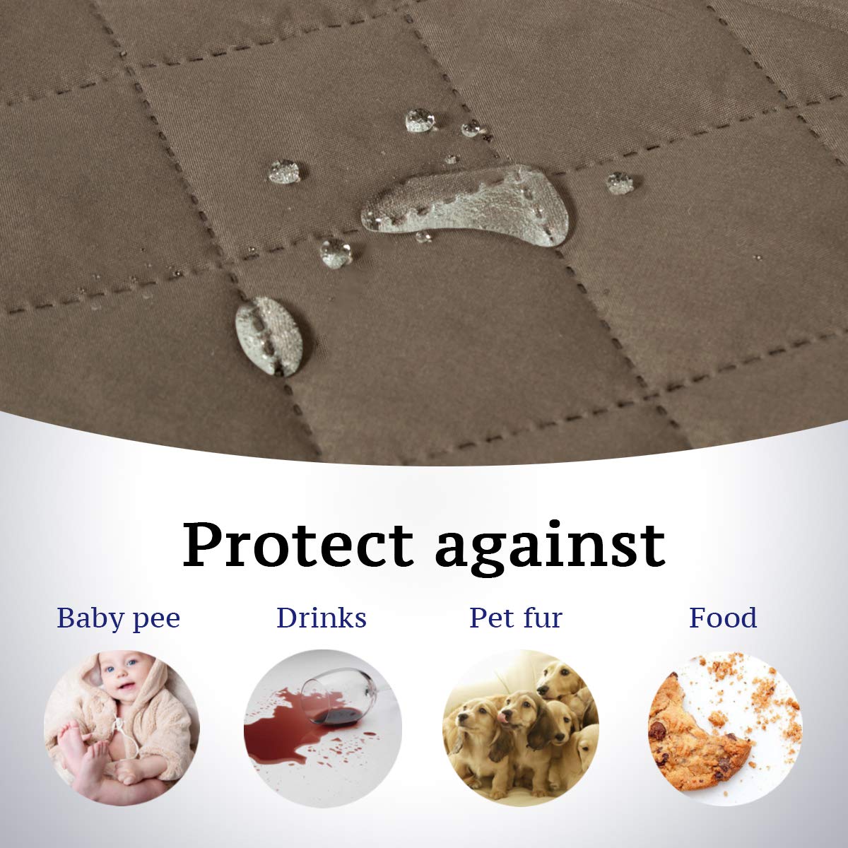 PrimeBeau Water Repellent Sofa Slipcover for Dogs Couch Protector Reversible Sofa Slipcover, Furniture Protector for Pets(1 Piece)